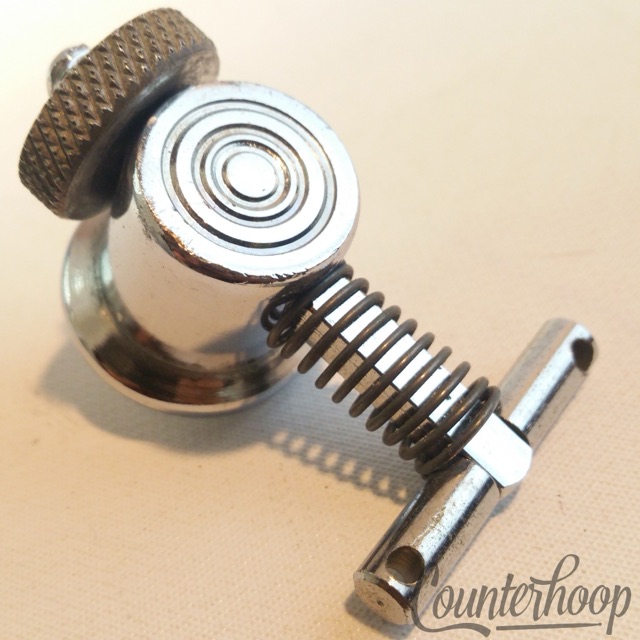 Camco Snare Drum"Studio"Strainer Butt Plate Oaklawn-Chanute Vintage 60s Chrome* — main photograph