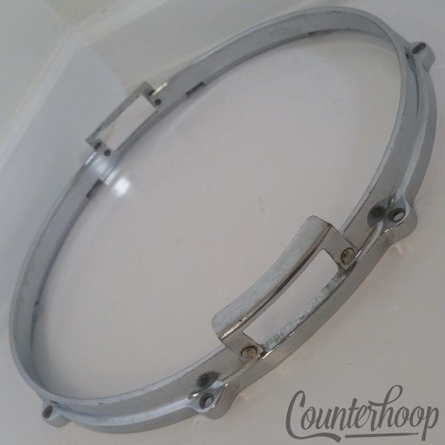 Gretsch 14"Snare Drum 8Lug Resonant Side Rim/Hoop Chrome Plated Die-Cast 70s USA — main photograph