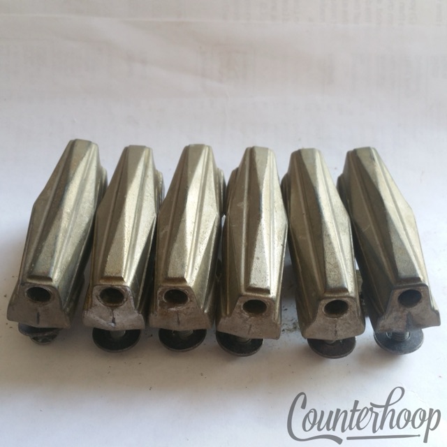 Gretsch 6x Bass/Floor/Tom Drum Broadkaster Rocket Lugs Vintage 40s Nickel S-Side — main photograph
