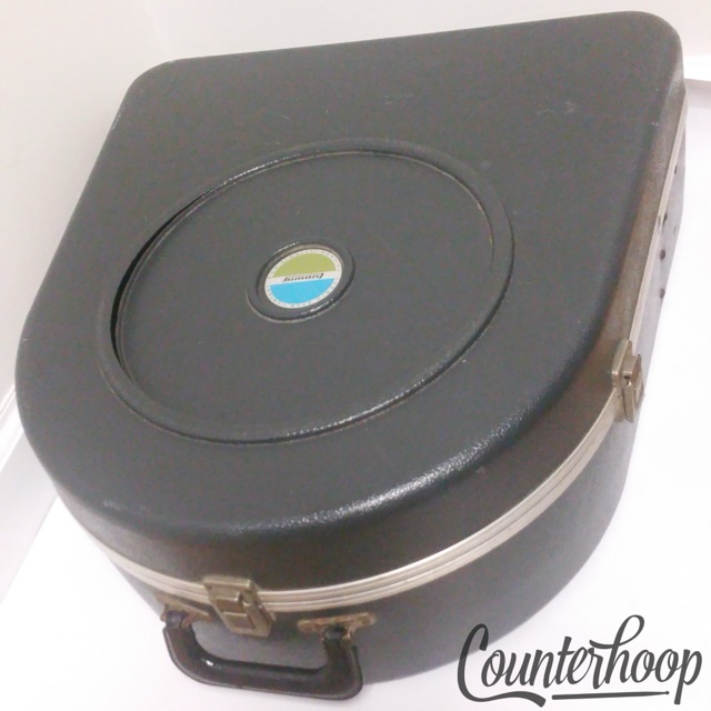 Ludwig Snare Drum Hard Shell Case 14"x6.5" or 5"+Stand/Practice Pad/Sticks 70s* — main photograph