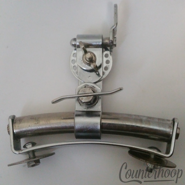 Gretsch Rail Mount Bass Drum Clip Tom Arm Vintage 50s Walberg&Auge W&A USA 4 1/2 — main photograph
