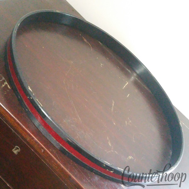 Rogers 20" 6-Ply Jasper Maple Wood Bass Drum Hoop/Rim Red Sparkle 60s Cleveland — main photograph